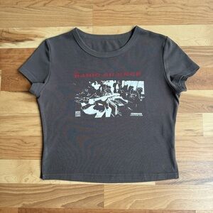 Radio Silence Baby Tee Grey X-Small